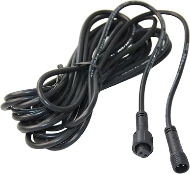 16 ft Black Extension Cord, Compatible with Luubom Wireless Automatic Water Level Control System, for Deep Well or Deep Tank Water Level Monitoring