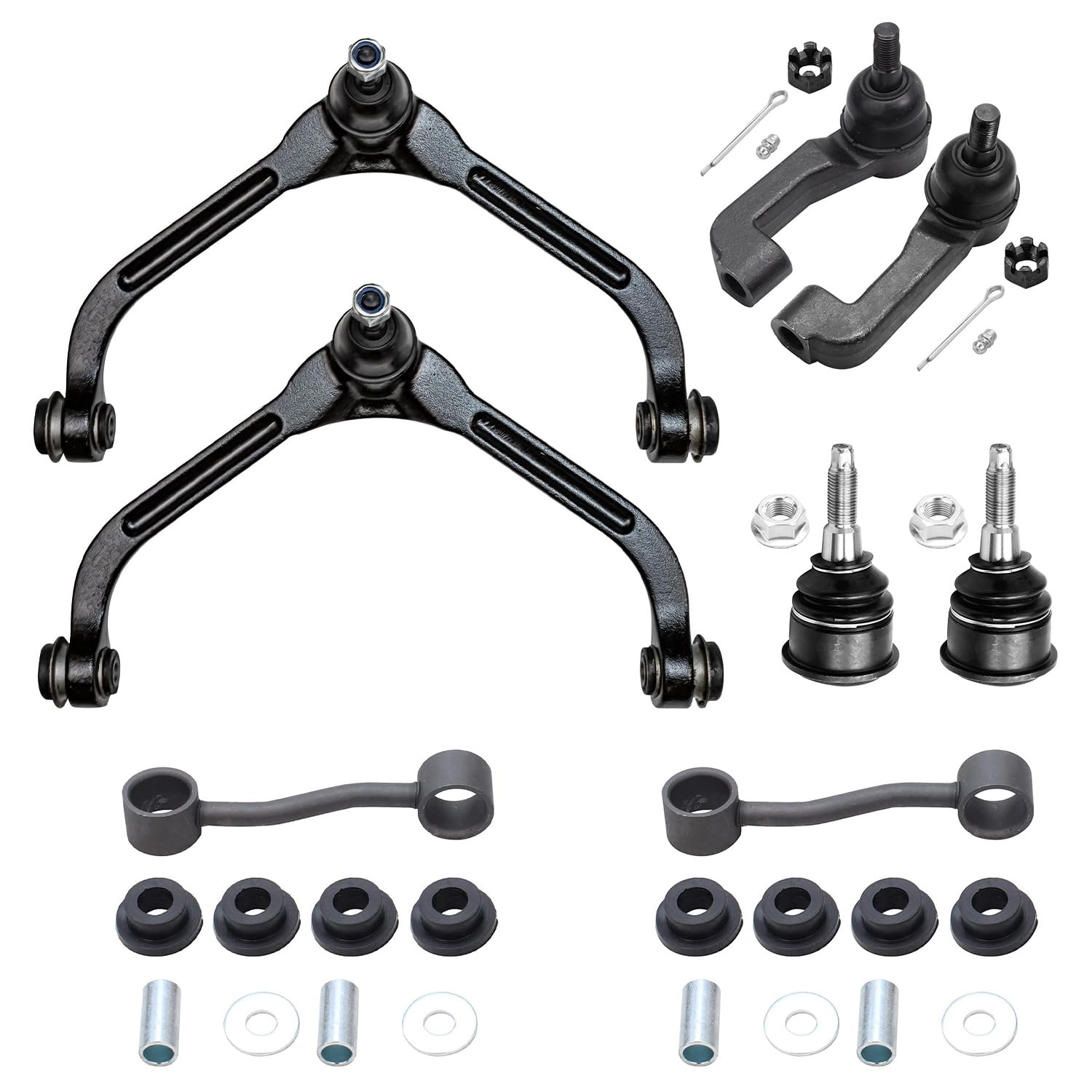 Detroit Axle - 8pc Front End Suspension Kit for 2002-2004 Jeep Liberty