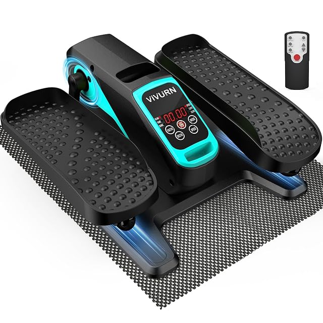 VIVURN-018 Under Desk Elliptical 12 Speed 5 Modes Mini Motorized Leg Exerciser While Sitting for Seniors As Seen