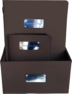 OGGETTANDO, Box Menú Restaurante Personalizable A4 Pub Self Service Bar Birreria Moderno color marrón