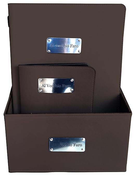 Personalisiertes Menü-Set A4 - 12-tlg. Für Restaurant & Bar In Schwarz