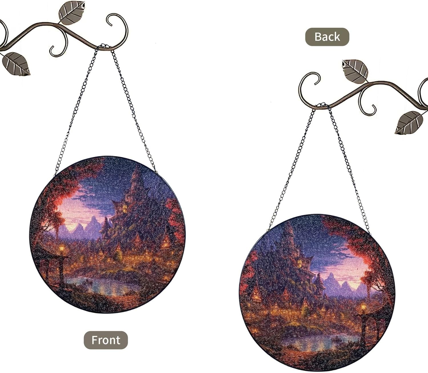 Stained Glass Window Hanging - Personalized Sun Catcher for Home Decor