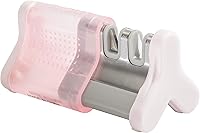 Vista 1 de Smith' 51134 Slide Sharp Edge Grip - Afilador de 2 ranuras, color rosa, compacto, base antideslizante, agarre en V patentado, borde recto