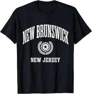 New Brunswick NJ Vintage College Sports Design T-Shirt