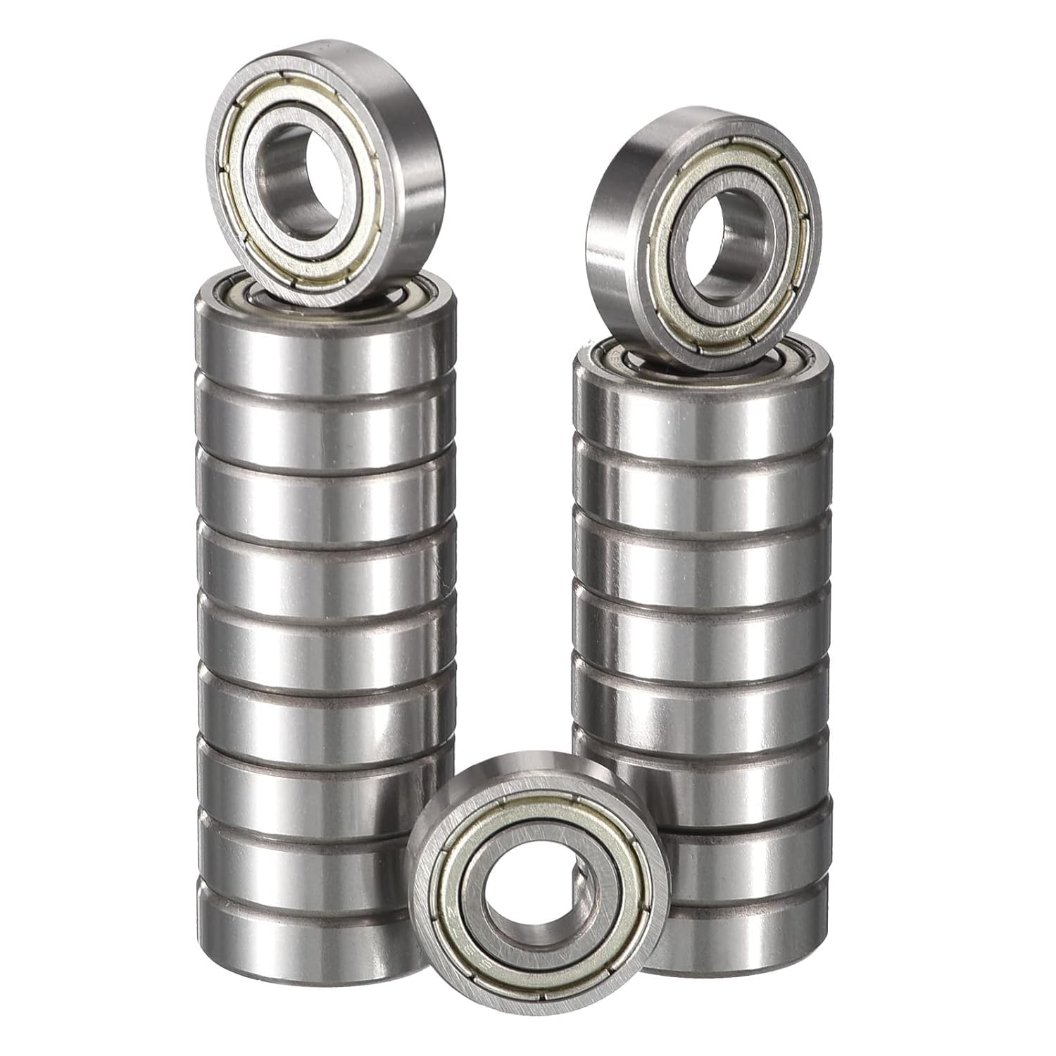 Rodamientos de Bolas Estancos 627-ZZ 7x22x7 mm Acero al Cromo Doble Sello de Caucho