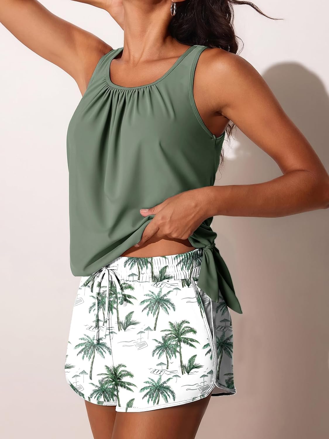 Summer Mae Blouson Women’s Tankini Swimsuits with Shorts Tummy Control Bathing Suits Side Pockets 2026 - Image 3