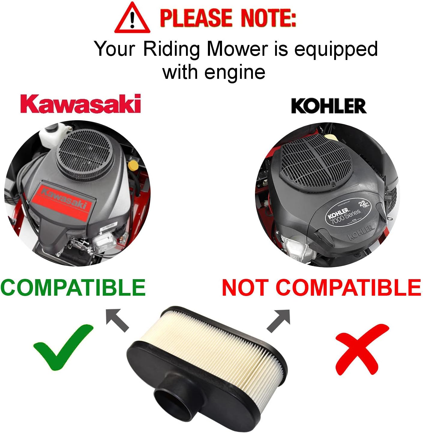 Filtro Aria HQRP Per Trattori Per Prato John Deere Albania - Foto 4
