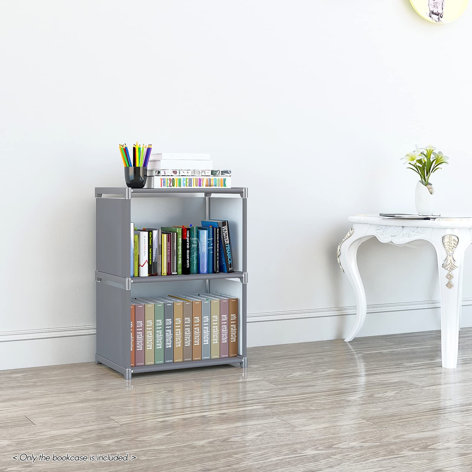 Libreria a cubo 2 ripiani multifunzionale per libri, scarpe, giocattoli, decorazioni, camera da letto, studio