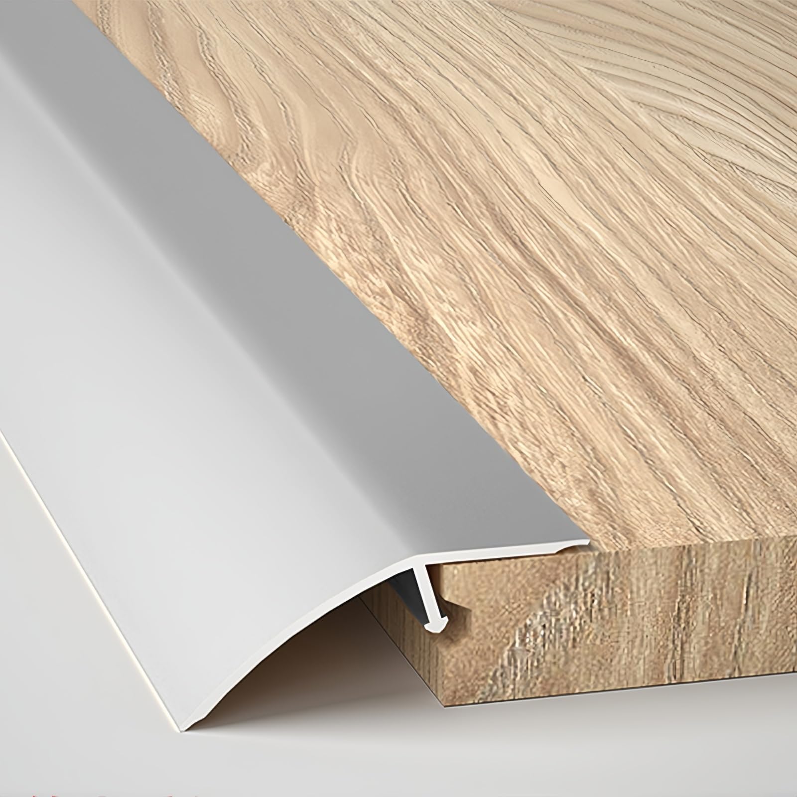 Perfil de compensación para suelos laminados, tira de transición de suelo de aluminio, 90 cm, 3 unidades, tira de umbral de puerta para nivelar suelos, ajuste de altura 7-15, 15-25 mm (gris