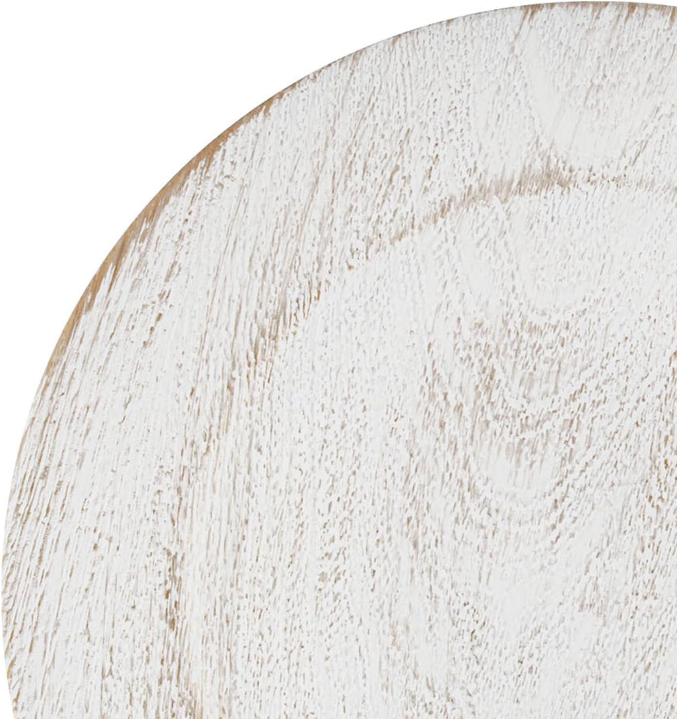 13" Antique White Charger Plates, Round Charger for Dinner Plates, Farmhouse Plate Chargers, Rustic Table Chargers for Parties, Family Dinners, 6Pcs
