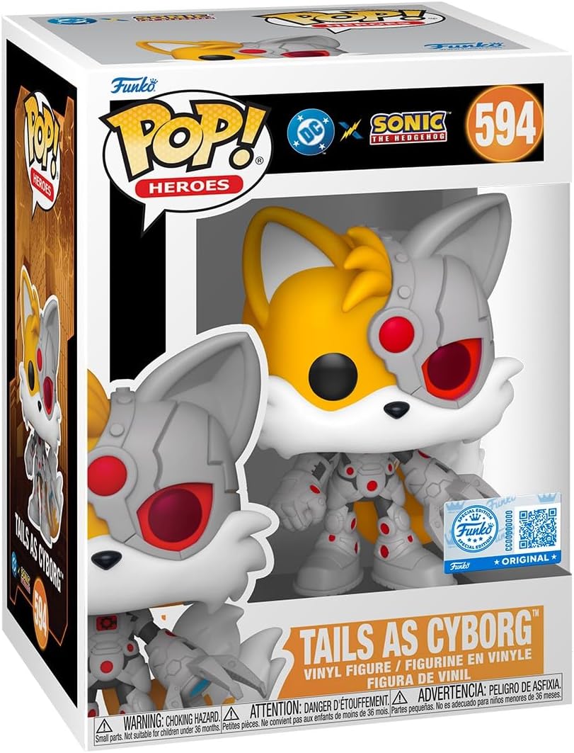 Funko Pop! DC X Sonic the Hedgehog - Tails as Cyborg #594