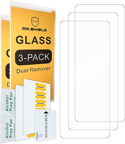 Miniatura 2 de Mr.Shield Paquete de 3 Protector de pantalla para ASUS Zenfone 10 vidrio templado Vidrio japonés con dureza 9H Protector de pantalla con reemplazo