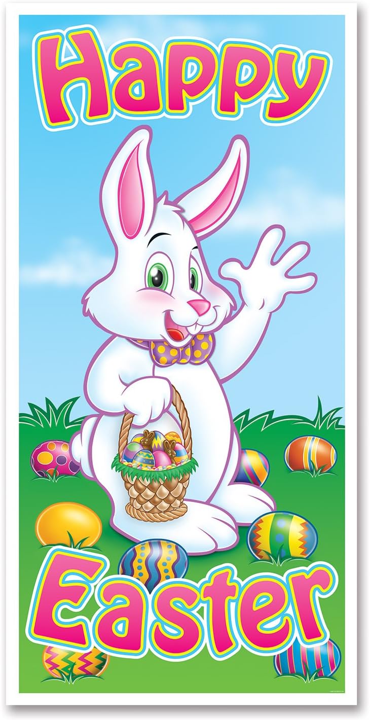 Easter Door Cover Party Accessory (1 count) (1/Pkg)