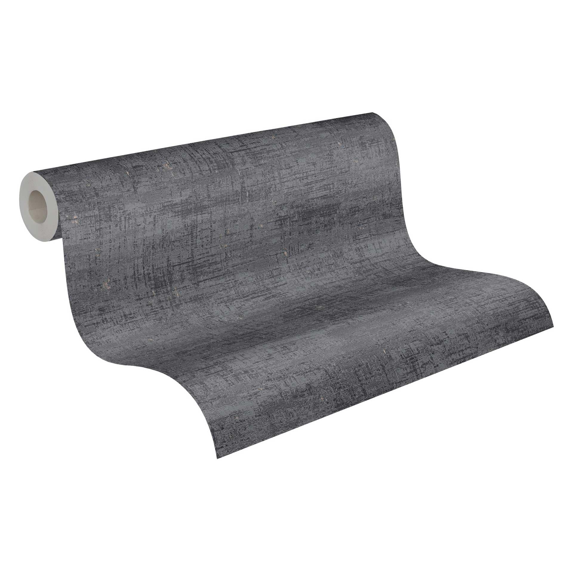 Livingwalls Industrial Wallpaper with Structure in Black Design with Metallic Effect in Rose for Various Rooms 10.05 m x 0.53 m Made in Germany