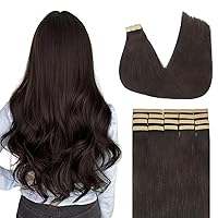 Vista 41 de Lashey Extensiones de Cabello Humano con Cinta Adhesiva Negro Natural 100% Remy Cabello Humano Liso Extensiones de Cabello con Cinta Largas de 24