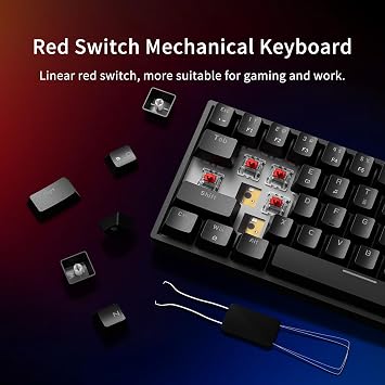 Newmen GM682 Wired Mechanical Keyboard,60% Percent Gaming Keyboard