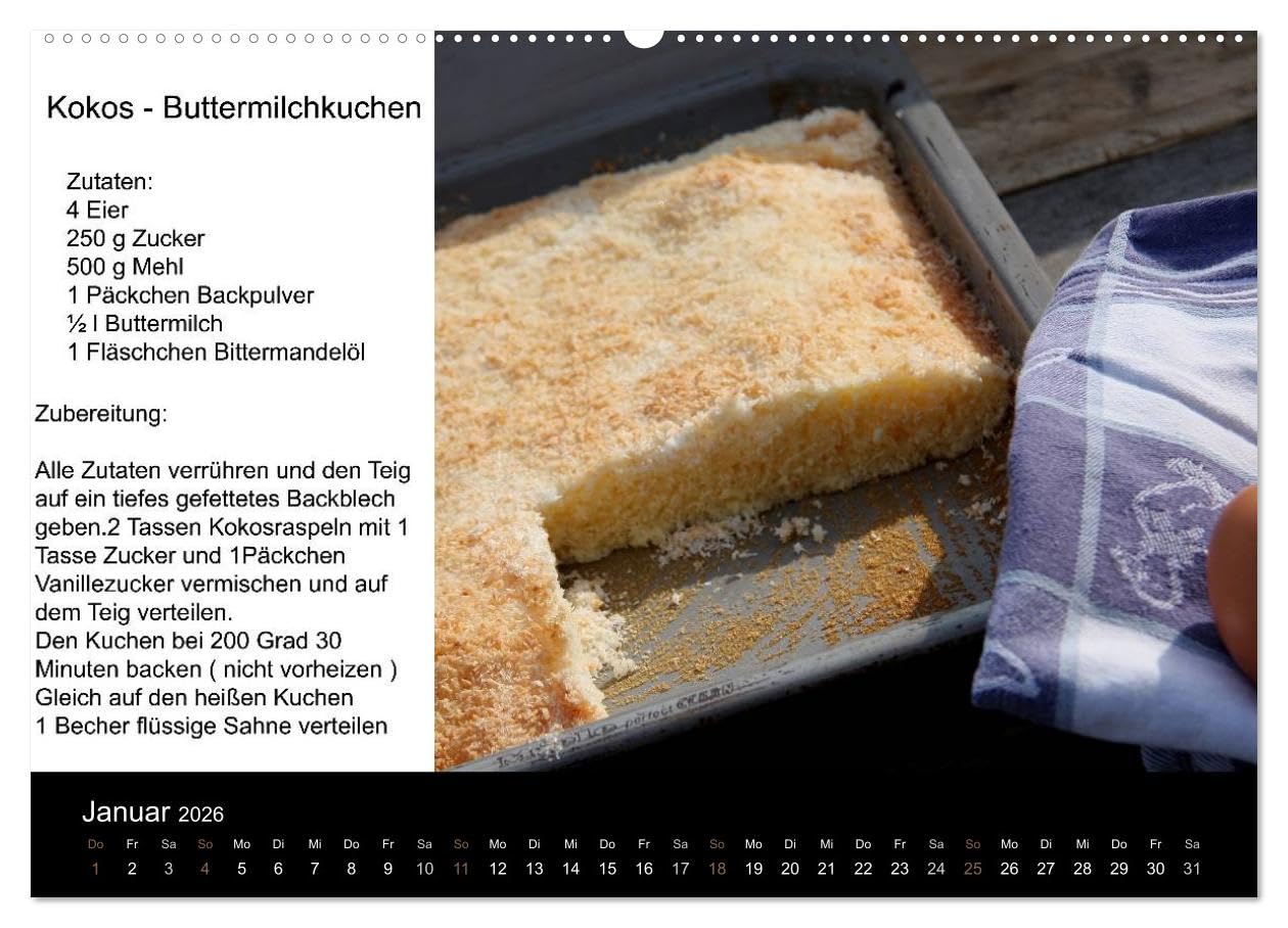Lieblingsstücke (hochwertiger Premium Wandkalender 2026 DIN A2 quer), Kunstdruck in Hochglanz: Rezeptkalender (CALVENDO Lifestyle)