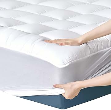 Topper Matrimoniale In Bamb&ugrave; Niagara 160x190 Cm - Spessore 5 Cm, Fresco E Traspirante Per Mal Di Schiena