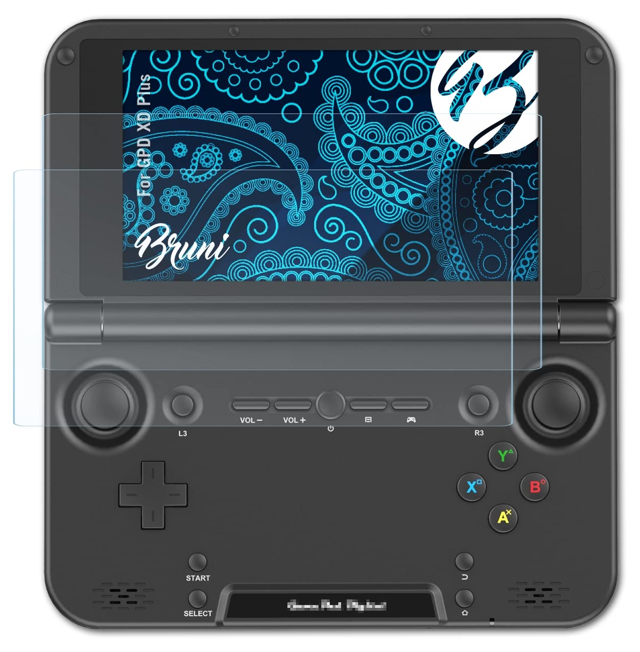 BruniScreen Protector compatible with GPD XD Plus Protector Film, crystal clear Protective Film (2X)