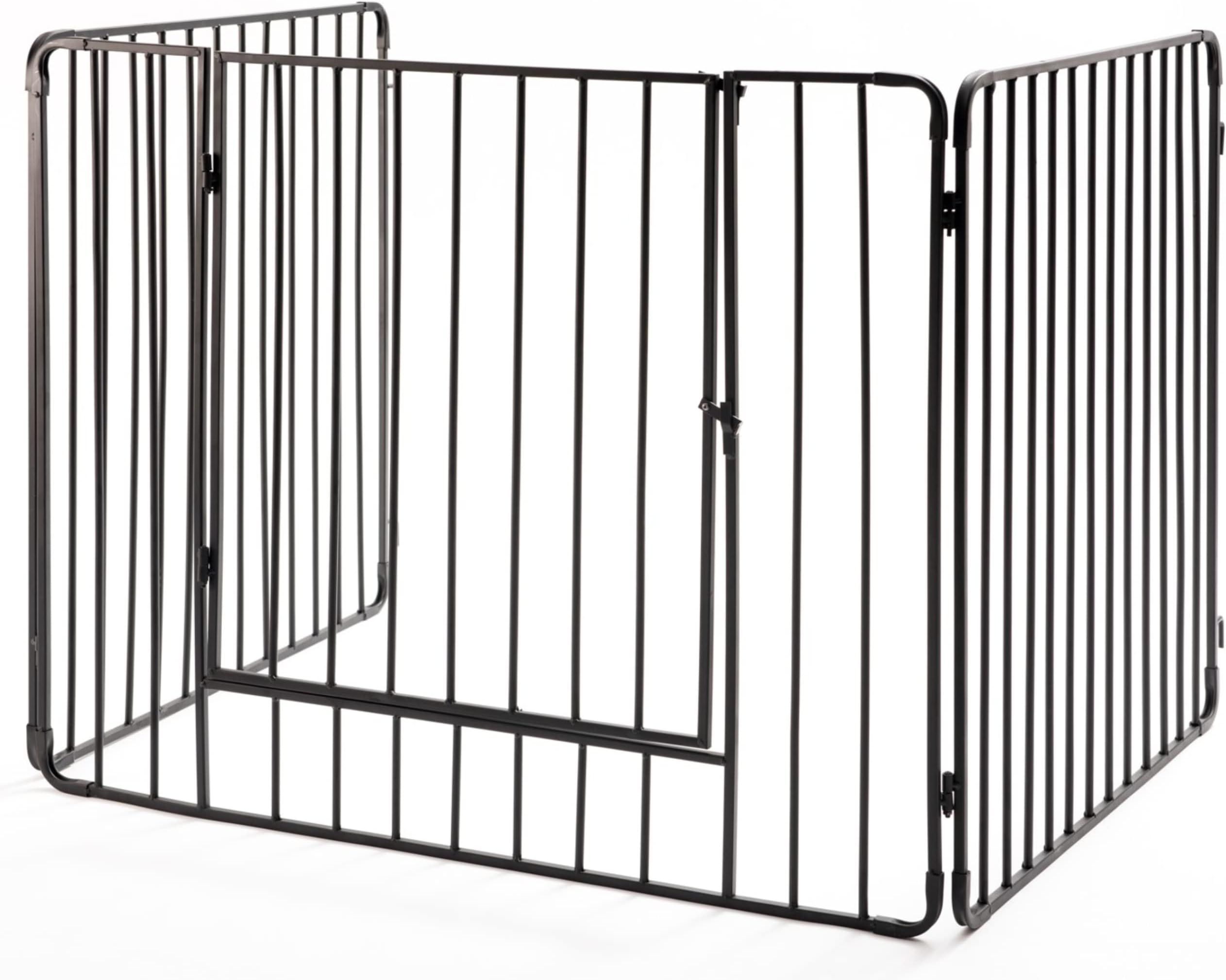 Crannog Heavy Duty Fire Guard Screen With Front Door, For Fireplace, Open Fire, Log Burner. Screen Fireguard To Keep, Child, Baby, Dog, Cat, Pet & Dogs Safe