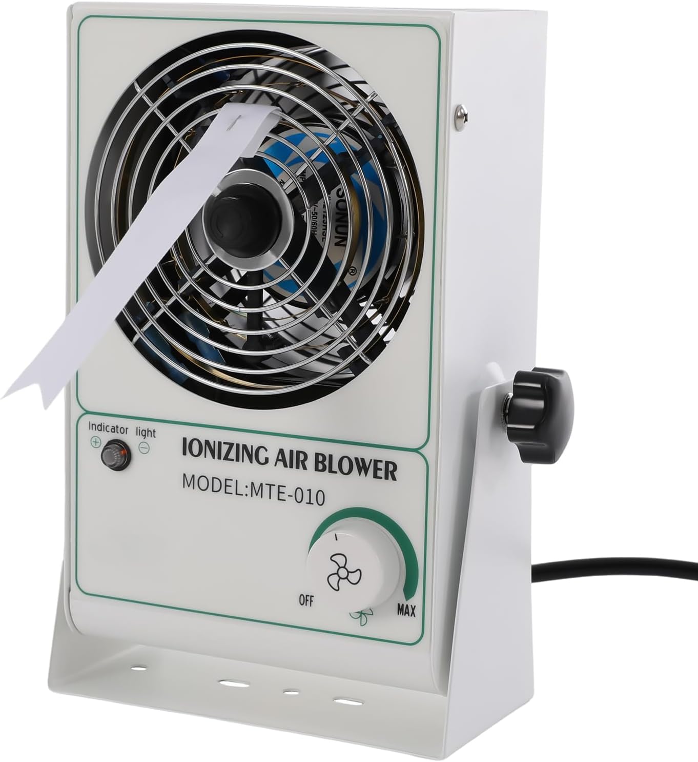 Ionizing Air Blower Fan Ion Anti-Static, 110V Ionizer Commercial Machine Eliminator Adjustable Wind Speed Electricity Elimination Fan