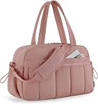 BAGSMART 24L Sac de sport pour gym et voyage, imperméable légère porter sur sac à duffle avec poche humide et compartiments, entraînement Week-end soir, Camel