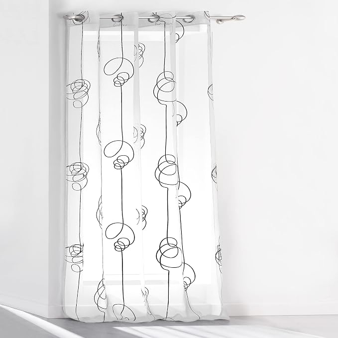 Douceur D'Intérieur Tenda A Occhielli Icemount – 140x260 Cm – Poliestere Termico Naturale