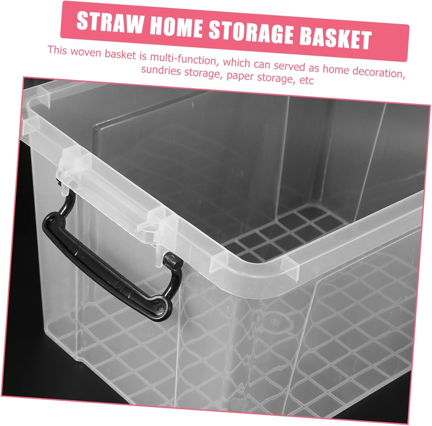 Plastic Storage Bin Lid 8 Inch Large Storage Bin Lids Perfect for Bedroom Dorm Rv Apartment Organization