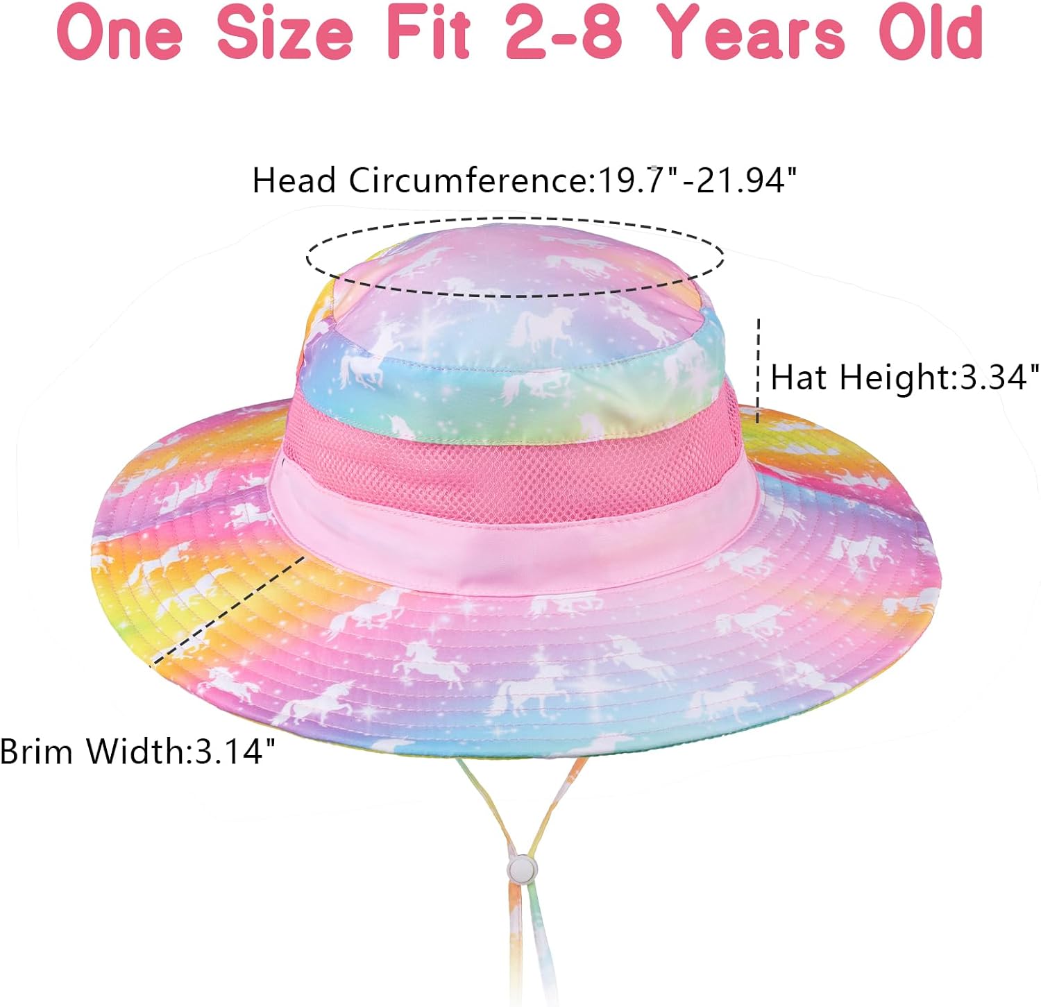 HONGTEYA Baby Toddler Sun Hat, Summer Mesh Bucket Beach Hat for Boys Girls