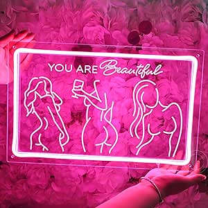 Hoomdycm Lady Back Neon Sign, Pink LED Sign, Neon Lights For Bedroom - View #6