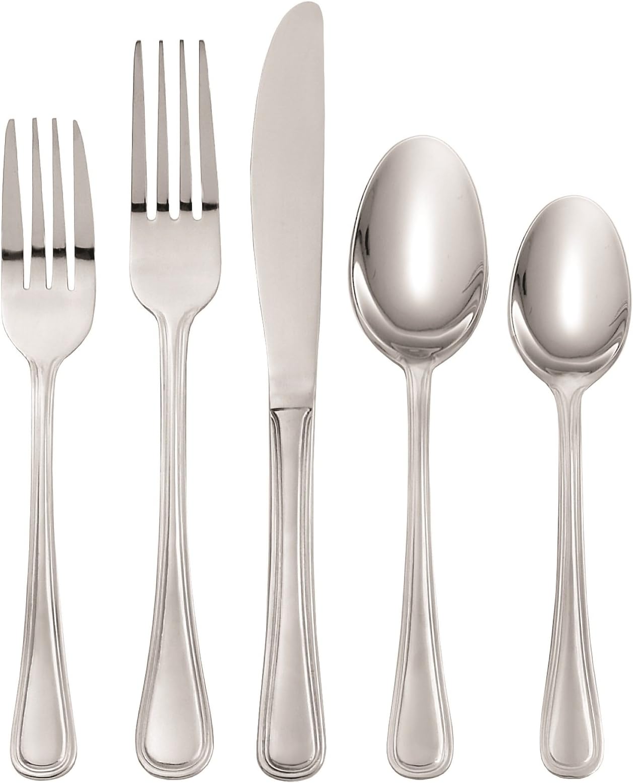 Oneida Hollis 74 Piece Everyday Flatware Set, Service for