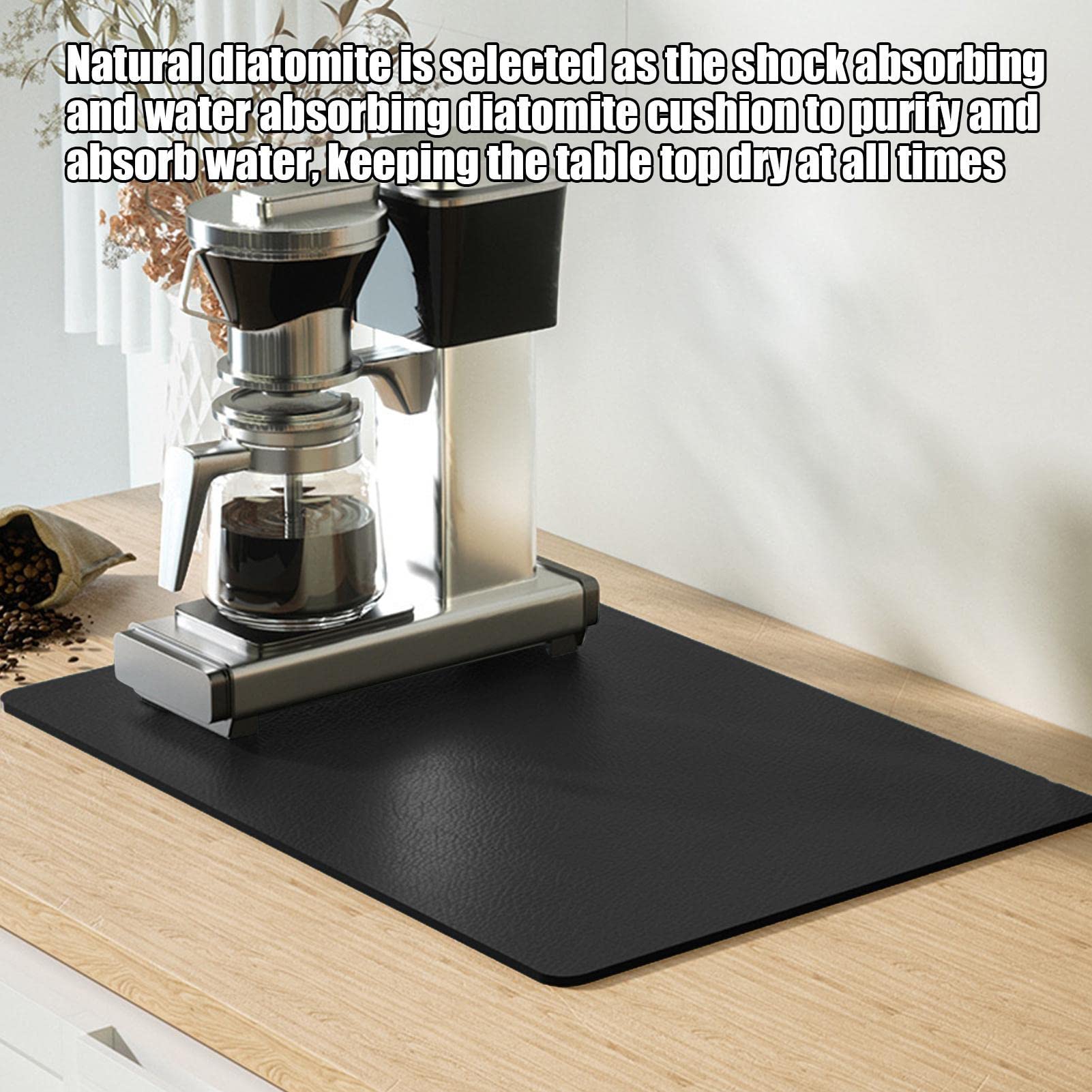 DAGORD Tappetino Scorrevole In Silicone Per Macchina Da Caffè - Nero, 44x28 Cm, Per Kitchenaid E De'Longhi - Foto 11