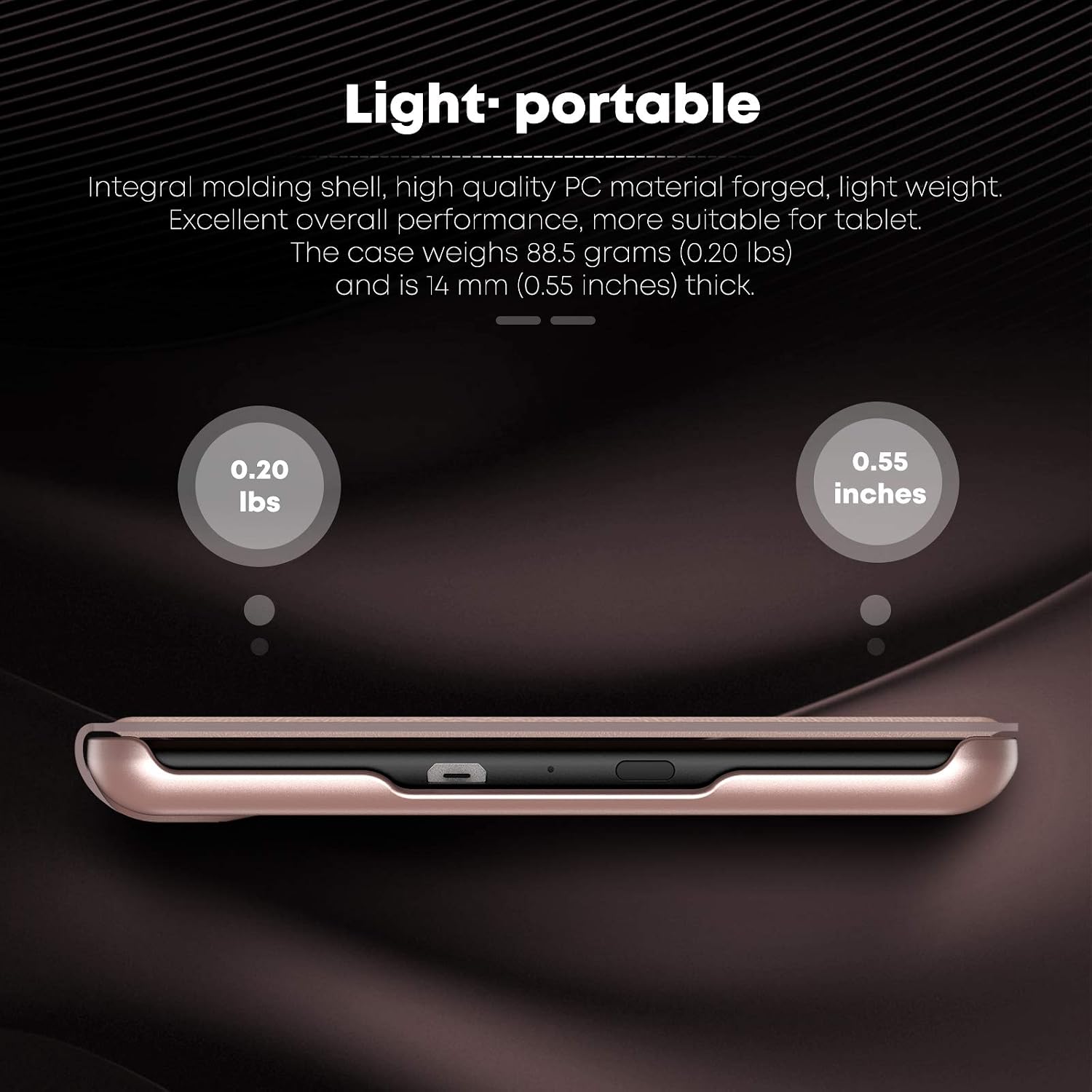 Infiland Kindle Paperwhite 2018 Case Compatible with Amazon Kindle Paperwhite 10th Generation 6 inches 2018 Release(Auto Wake/Sleep),Pure Rose-Gold