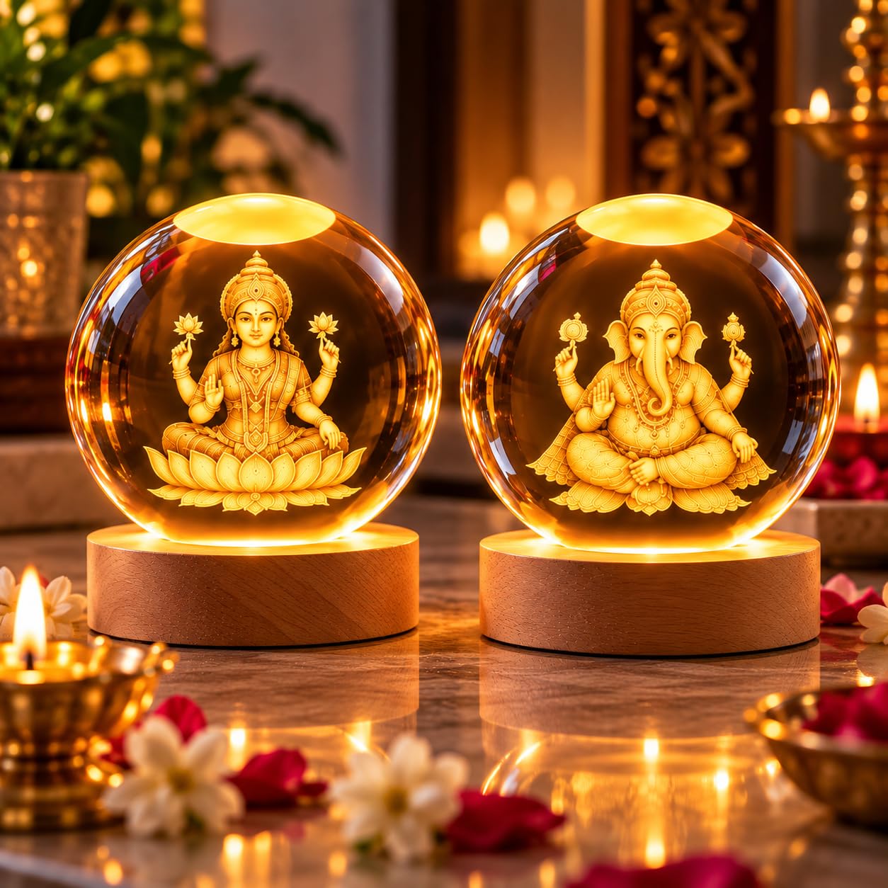 Happy Birthday Crystal Ball Lamp - USB LED Night Light -19 Happy Birthday Crystal Ball Lamp - USB LED Night Light -19