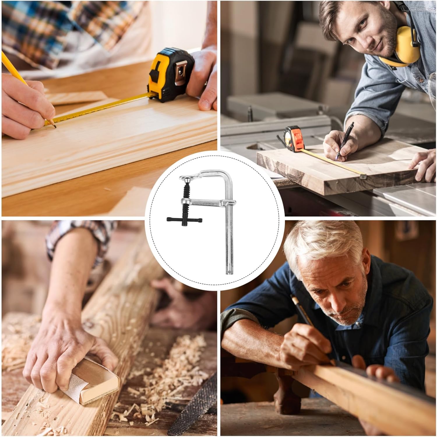 Various applications of WOONEKY F-Clamp