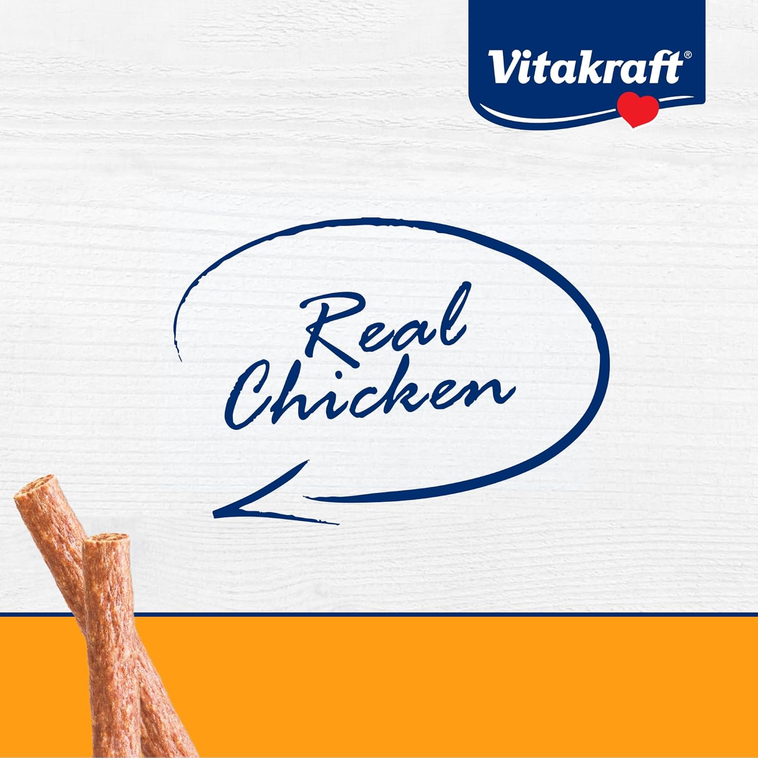 Vitakraft Treaties Dog Chew Treats - Made with 90% Chicken - Soft Jerky Treats - No Rawhide Chews - 56 Sticks (4 Count, Pack of 14)