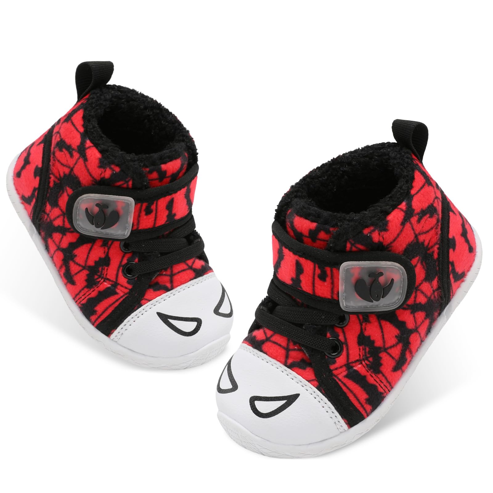 FEETCITY Baby Boots Boys Girls Infant Slippers Cozy Fleece Boots First Walking Shoes Warm Socks Newborn Crib Shoes