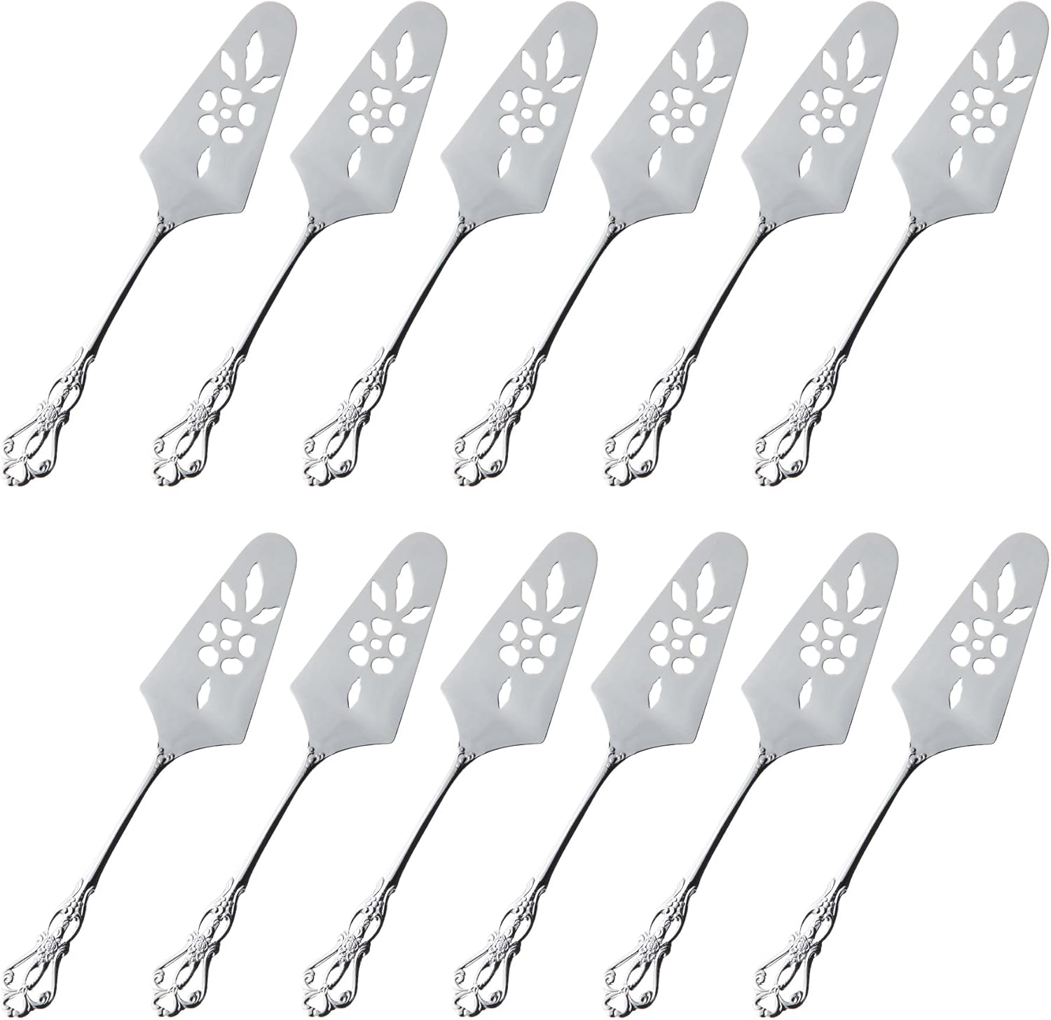 Nagao Laserre Mini Cake Server, Silver Plated, Set of 12, Made in Japan