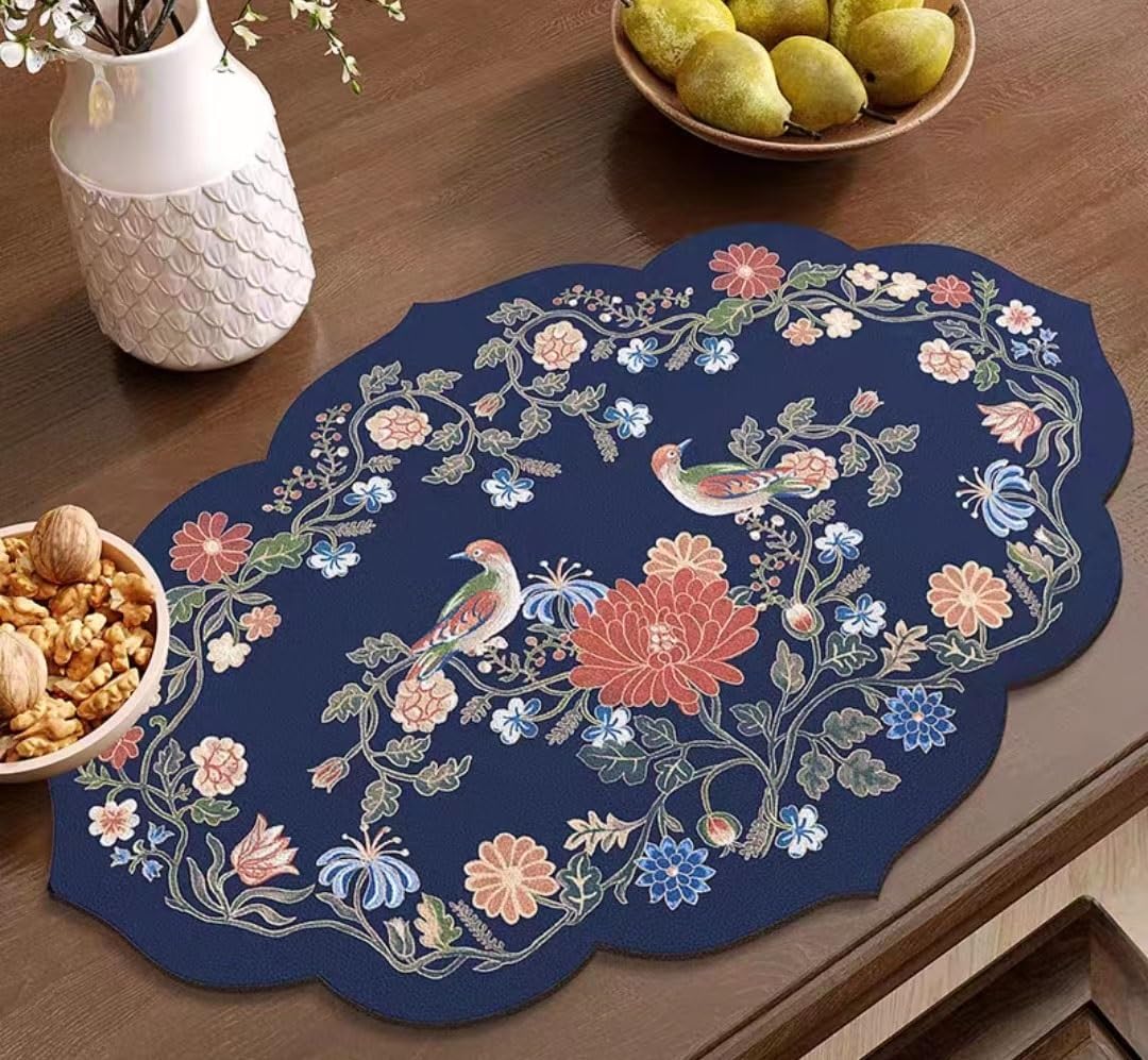 podkładki i podkładki Mata na stół kuchenny, podkładki na stół, zestaw podkładek, podkładki na stół do jadalni, 2 szt. 30*45 cm podkładka w stylu chińskim podkładka podkładka termoizolacyjna mata na s