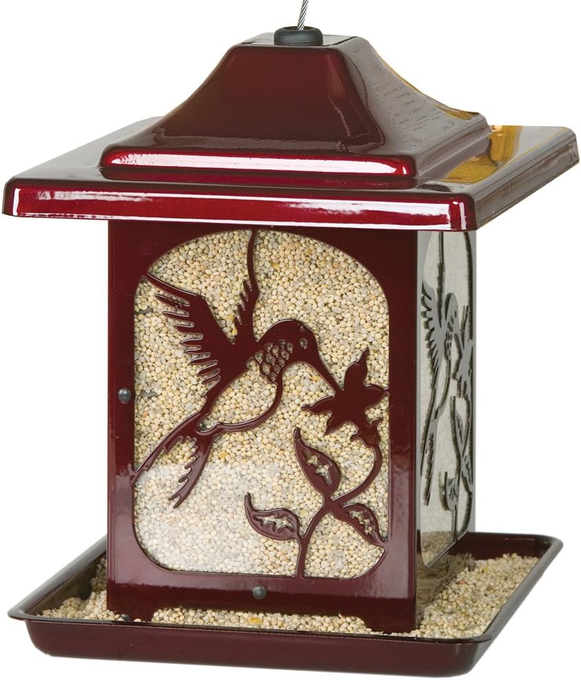 Homestead Hummingbird Jolly Pop Red Rust Resistant Galvanized Steel Powder-Coated Finish