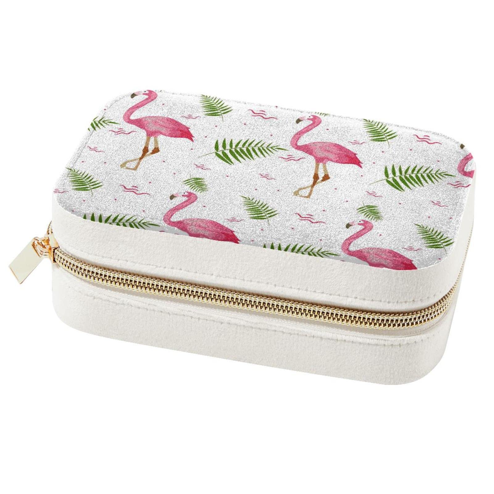 Boîte à bijoux cadeau de demoiselle d'honneur motif flamant rose