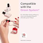 Manucurist Green Quick Dry Nail Polish Hollyhock - Blackish Red Nail Polish - 9-Free, Plant-Based and Vegan - Non Toxic - Natural Classic - Nails Care - Manicure - Made in France - 0.5 fl oz