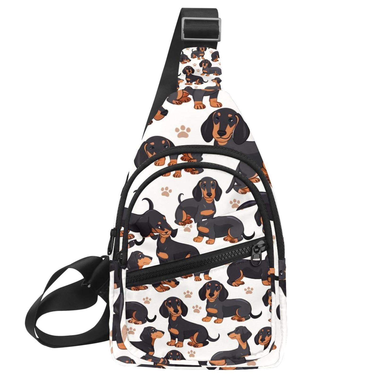 Mochila cruzada de perro salchicha para evitar la incomodidad al correr 7
