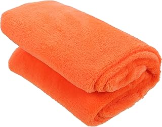 Homoyoyo Puffy Blanket Baby Fleece Blanket Plush Blankets Fuzzy Blanket Oversized Blankets Puppy Blankets for Litter Protector Pet Blanket Indoor Cat Down Blanket Orange Chew