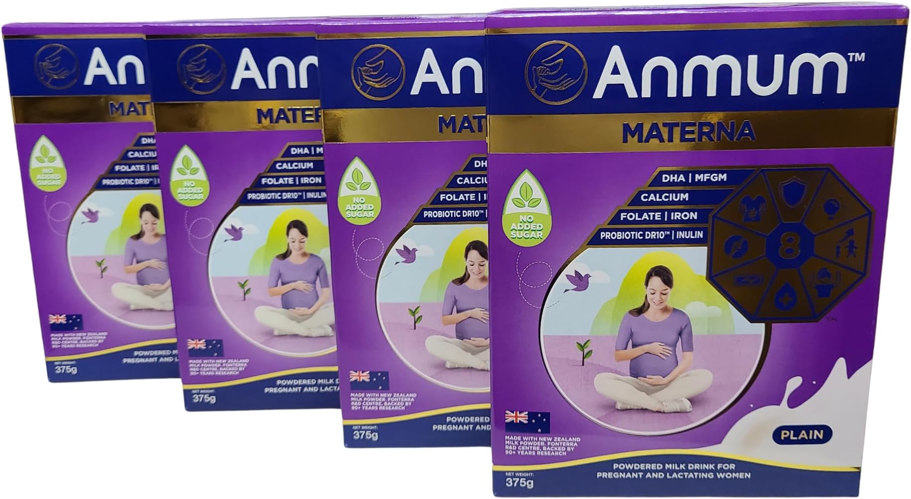 Anmum Materna Powdered Plain Milk Drink for Pregnant Women (4 Pack)