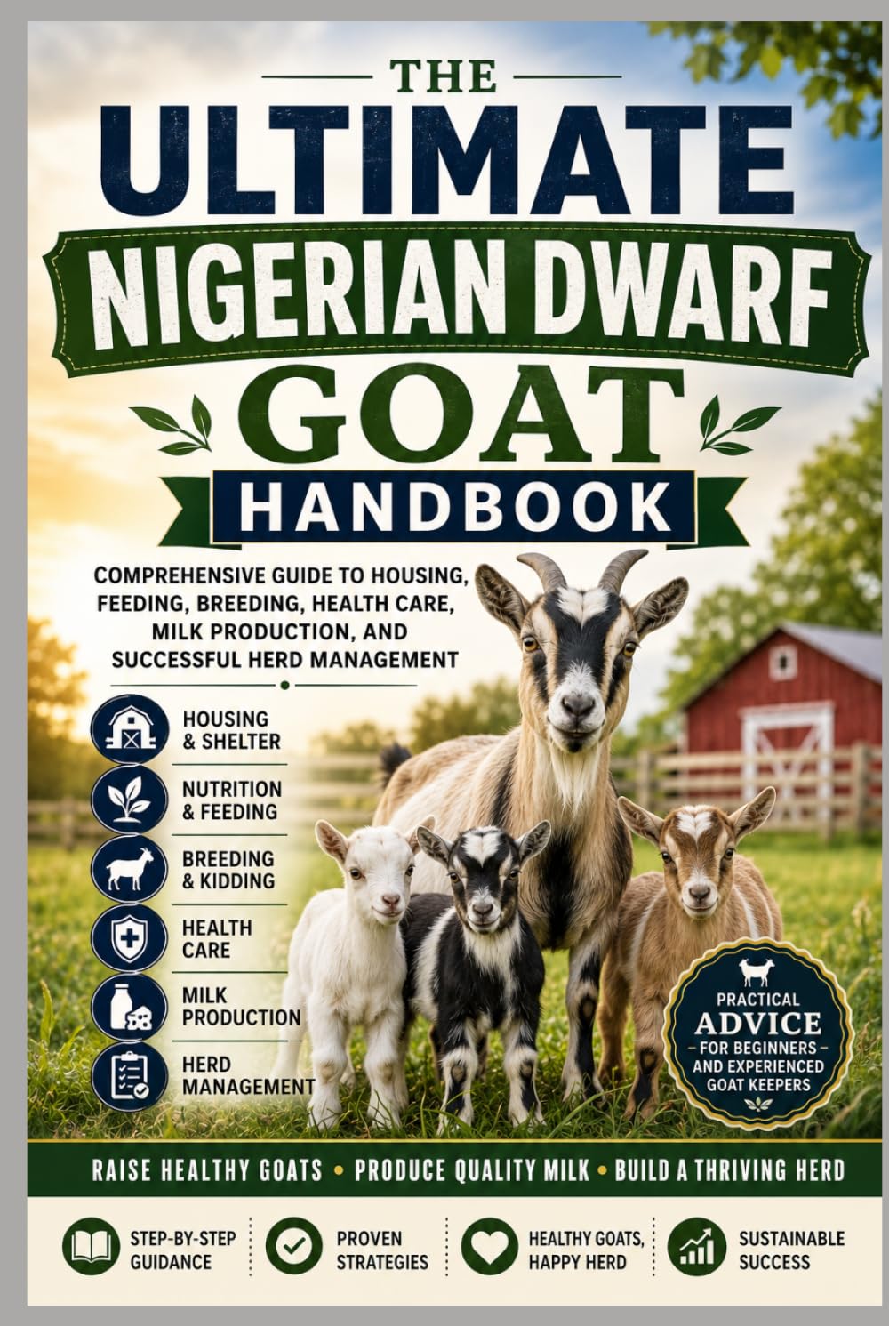 The Ultimate Nigerian Dwarf Goat Handbook: Comprehensive Guide to Housing, Feeding, Breeding, Health Care, Milk Production, and Successful Herd Management