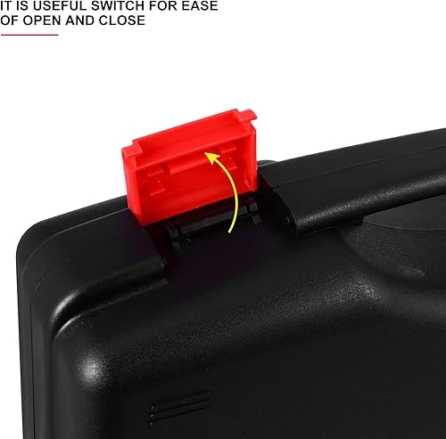 Miniatura 4 de Cabilock Caja de herramientas de plástico portátil para almacenamiento de herramientas para el almacenamiento de artesanías Organizador de hardware