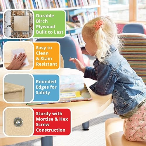 Miniatura 8 de Contender 35 pulgadas de ancho x 15.5 pulgadas de profundidad rectangular de madera contrachapada de abedul azul y verde, mesa de juego compatible