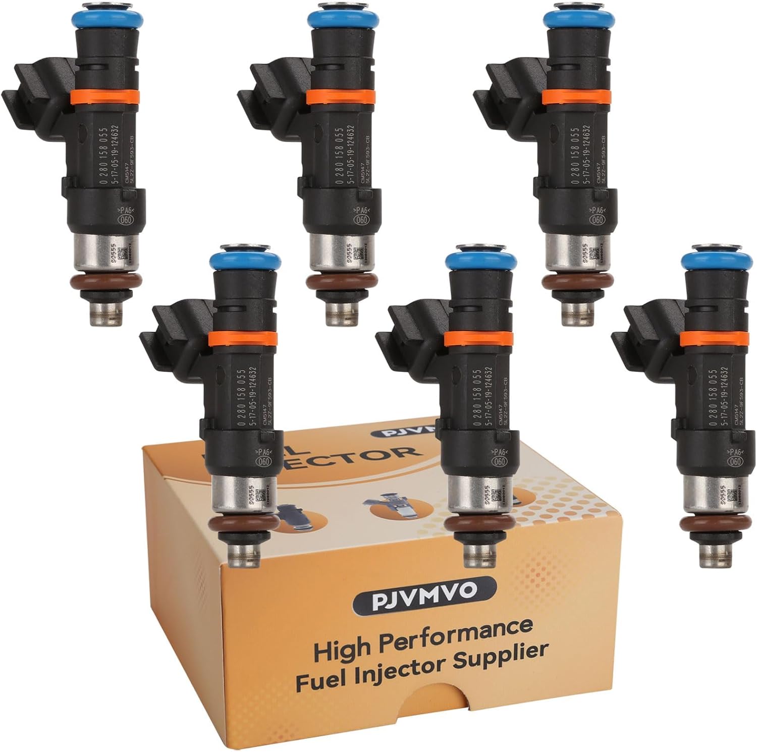 2005-2011 SOHC EFI 4.0L Fuel Injectors,Compatible with/Ford 4.0 Mustang Explorer Ranger 2005 2006 2007 2008 2009 2010 2011 |4 Holes| |Set of 6|
