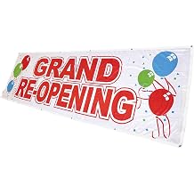 4Less 3x10 ft Grand RE-Opening Banner Vinyl Alternative Sign wb - Fabric